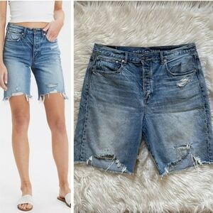 New AMERICAN EAGLE 12 90s Boyfriend Denim Bermuda Shorts